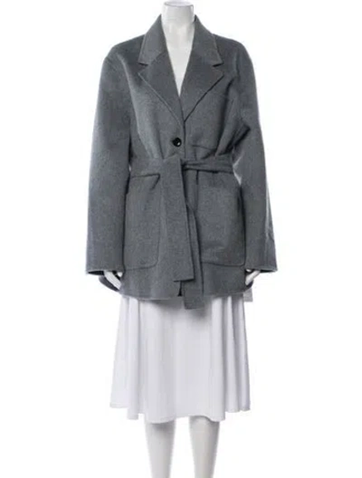Pre-owned Proenza Schouler White Label Wool Coat In Grey