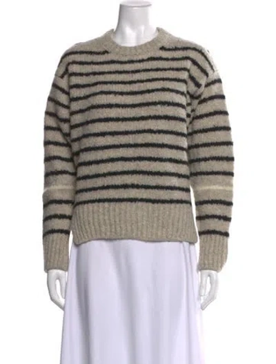 Pre-owned Proenza Schouler White Label Wool Striped Sweater W/ Tags In Neutrals