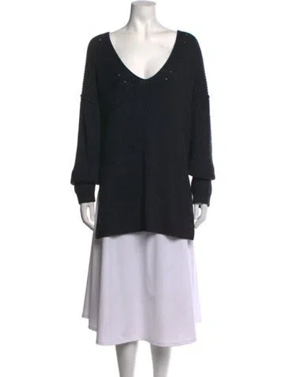 Pre-owned Proenza Schouler White Label Wool Sweater In Blue