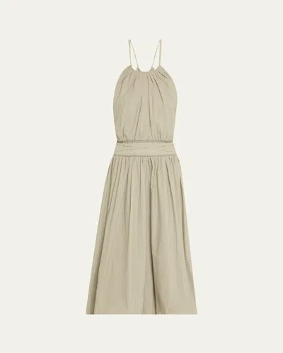 Proenza Schouler White Label Wylie Technical Poplin Bubble Dress In Neutral