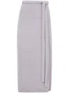 Proenza Schouler White Label Fine-knit High-waist Midi Skirt In Neutrals