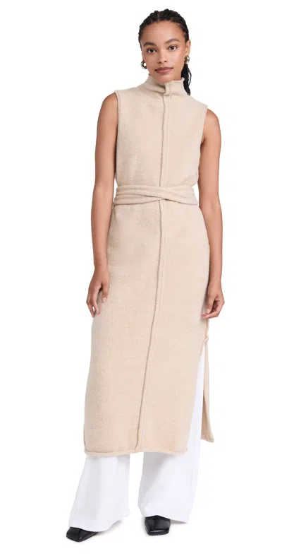 PROENZA SCHOULER WHITE LABEL ZOLA KNIT DRESS IN WOOL BIRCH