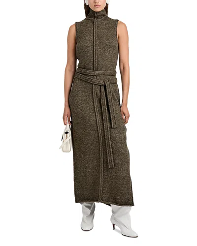 Proenza Schouler White Label Zola Knit Dress In Wool In Brown