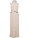 Proenza Schouler White Label Zola Mock-neck Maxi Dress In Neutrals