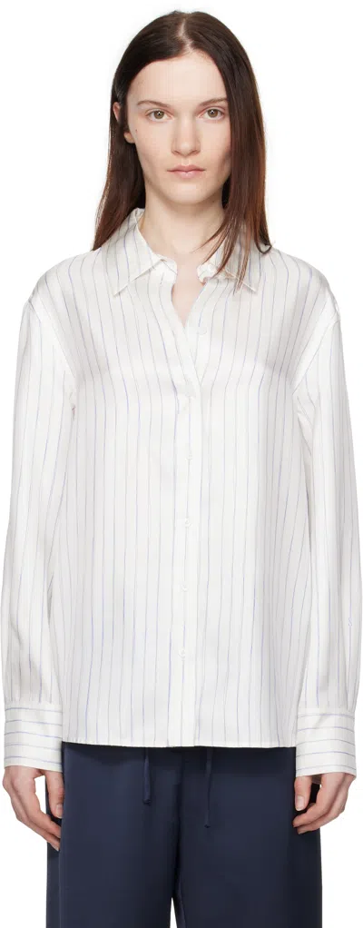 Proenza Schouler White Madison Shirt In Ivory Multi