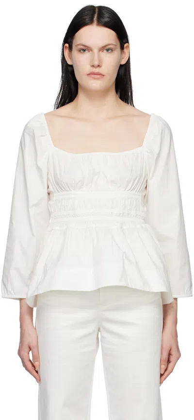 Proenza Schouler White  White Label Square Neck Blouse