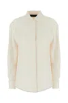 Shop Proenza Schouler White Satin Shirt In 100