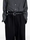 Proenza Schouler Wide-braid Leather Belt In Black