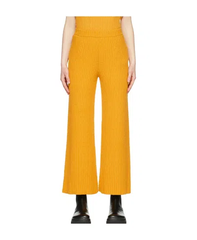Proenza Schouler Wide-leg Casual Pants In Yellow