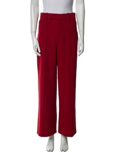 Pre-owned Proenza Schouler Wide Leg Pants In Red