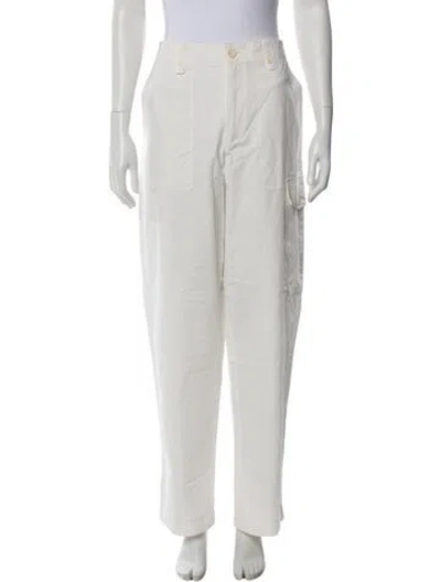 Pre-owned Proenza Schouler Wide Leg Pants In White