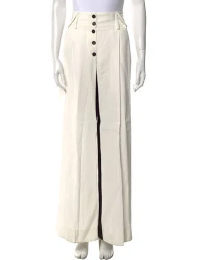 Pre-owned Proenza Schouler Wide Leg Pants In White