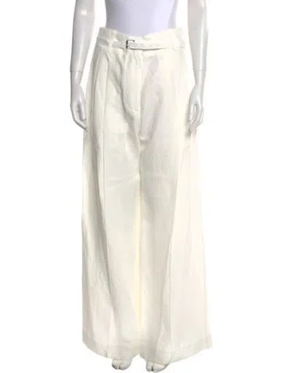 Pre-owned Proenza Schouler Wide Leg Pants In White