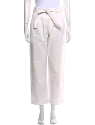 Pre-owned Proenza Schouler Wide Leg Pants In White