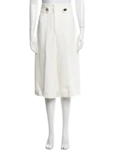 Pre-owned Proenza Schouler Wide Leg Pants In White