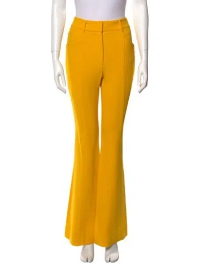 Pre-owned Proenza Schouler Wide Leg Pants In Yellow