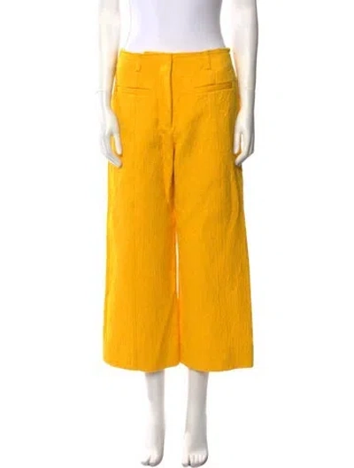 Pre-owned Proenza Schouler Wide Leg Pants In Yellow