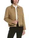 Proenza Schouler Wiley Linen-blend Jacket In Brown