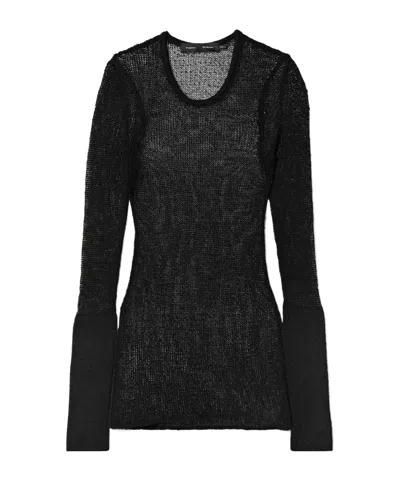 Proenza Schouler Willa Color-blocked Knit Sweater In Black