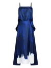 Proenza Schouler Wilma Midi Dress In Blue