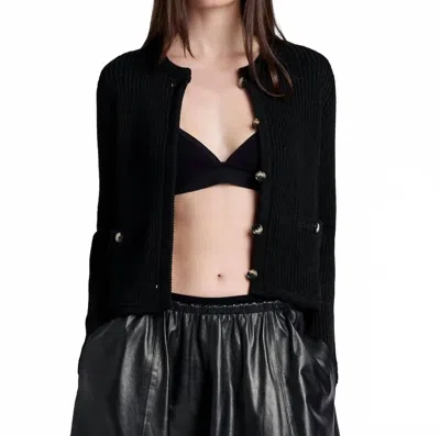 Proenza Schouler Wilson Knit Jacket In Black 001