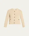 Proenza Schouler Wilson Knit Jacket In Light Wheat