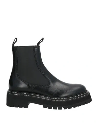 Proenza Schouler Woman Ankle Boots Black Size 10 Leather