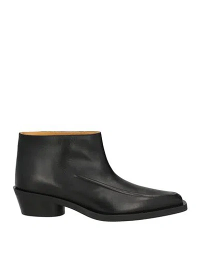PROENZA SCHOULER PROENZA SCHOULER WOMAN ANKLE BOOTS BLACK SIZE 6 CALFSKIN