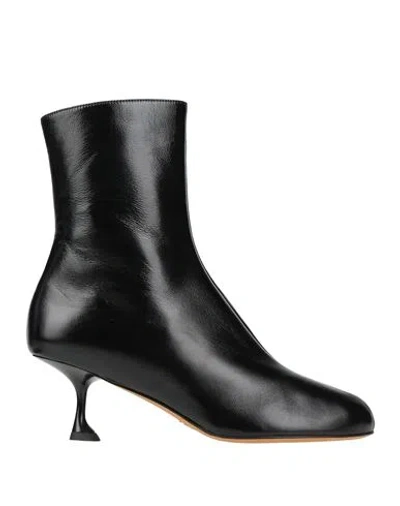 Proenza Schouler Woman Ankle Boots Black Size 8 Leather