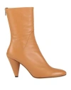 Proenza Schouler Women's Almond Toe High Heel Boots In Tan