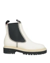 Proenza Schouler Woman Ankle Boots Cream Size 6 Bull Skin In White