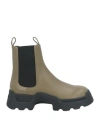 Proenza Schouler Woman Ankle Boots Military Green Size 8 Leather In Green