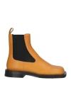 Proenza Schouler Woman Ankle Boots Mustard Size 7 Calfskin In Yellow