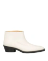 Proenza Schouler Woman Ankle Boots White Size 8 Calfskin