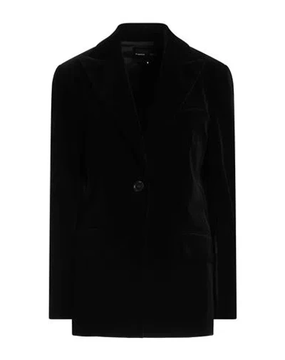 Proenza Schouler Woman Blazer Black Size 4 Cotton, Elastane, Polyester