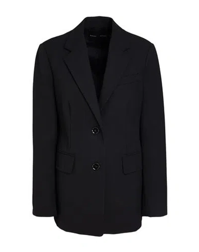 Proenza Schouler Woman Blazer Black Size 4 Virgin Wool, Nylon, Elastane