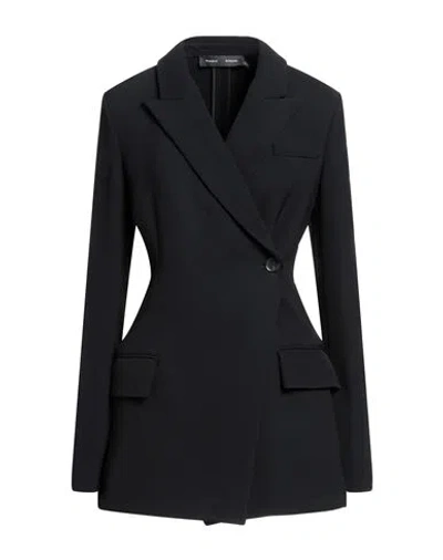 Proenza Schouler Woman Blazer Black Size 8 Viscose, Elastane