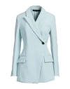 Proenza Schouler Woman Blazer Sky Blue Size 4 Viscose, Elastane