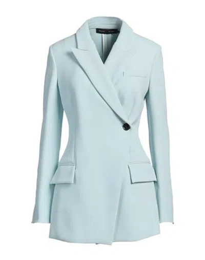 Proenza Schouler Woman Blazer Sky Blue Size 4 Viscose, Elastane
