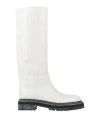 Proenza Schouler Woman Boot White Size 12 Cow Leather In White