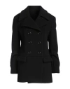 Proenza Schouler Woman Coat Black Size 4 Wool, Polyamide