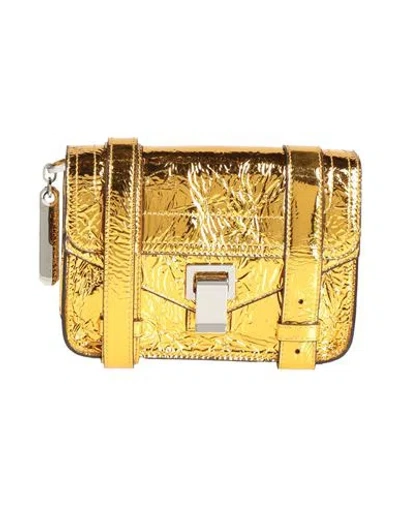 Proenza Schouler Woman Cross-body Bag Gold Size - Textile Fibers