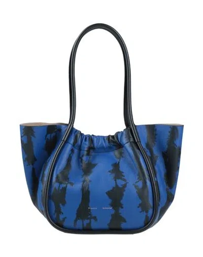 Proenza Schouler Woman Handbag Blue Size - Soft Leather