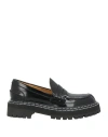 Proenza Schouler Lug Brushed Loafers In Black Leather In Black