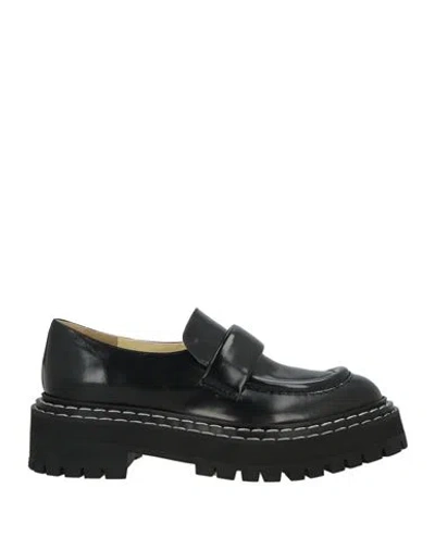 Proenza Schouler Woman Loafers Black Size 8 Leather