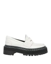 Proenza Schouler Women's Leather Lug-sole Platform Loafers In White