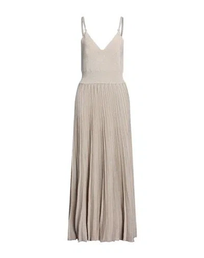 Proenza Schouler Woman Maxi Dress Beige Size M Viscose, Metallic Fiber, Polyester, Polyamide