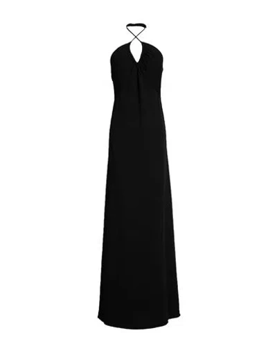 Proenza Schouler Woman Maxi Dress Black Size M Cotton, Viscose, Linen, Polyamide, Polyester