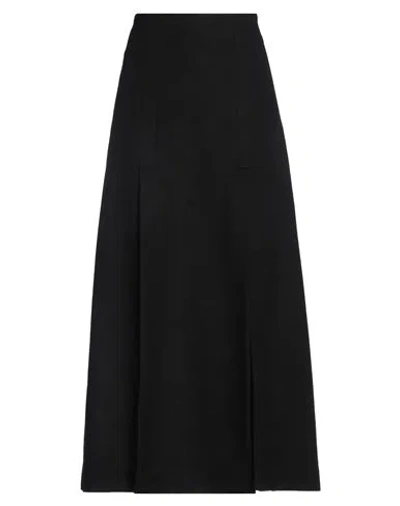 Proenza Schouler Woman Maxi Skirt Black Size 4 Virgin Wool, Polyamide, Cashmere