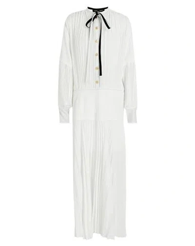 Proenza Schouler Woman Midi Dress White Size 6 Polyester, Triacetate